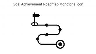 Goal Achievement Roadmap Monotone Icon In Powerpoint Pptx Png And Editable Eps Format
