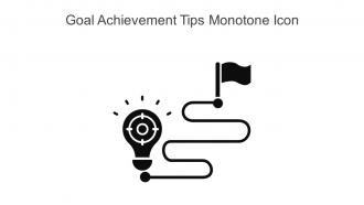 Goal Achievement Tips Monotone Icon In Powerpoint Pptx Png And Editable Eps Format