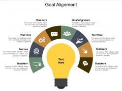 Goal alignment ppt powerpoint presentation gallery designs cpb