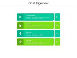Goal alignment ppt powerpoint presentation summary icon cpb