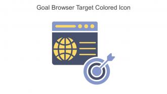 Goal Browser Target Colored Icon In Powerpoint Pptx Png And Editable Eps Format