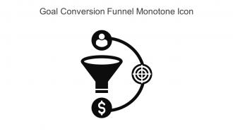 Goal Conversion Funnel Monotone Icon In Powerpoint Pptx Png And Editable Eps Format