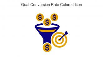 Goal Conversion Rate Colored Icon In Powerpoint Pptx Png And Editable Eps Format