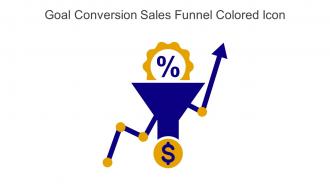 Goal Conversion Sales Funnel Colored Icon In Powerpoint Pptx Png And Editable Eps Format