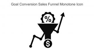Goal Conversion Sales Funnel Monotone Icon In Powerpoint Pptx Png And Editable Eps Format