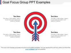 Goal focus group ppt examples