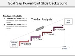 Goal gap powerpoint slide background