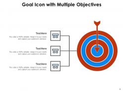 Goal Icon Business Solution Achievement Target Objectives