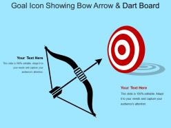Goal icon showing bow arrow and dart board