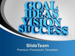 Goal ideas vision success business powerpoint templates ppt backgrounds for slides 0113