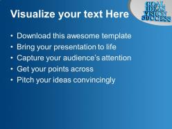 Goal ideas vision success business powerpoint templates ppt backgrounds for slides 0113