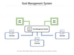 Goal management system ppt powerpoint presentation pictures slides cpb