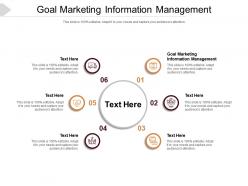 Goal marketing information management ppt powerpoint presentation clipart cpb