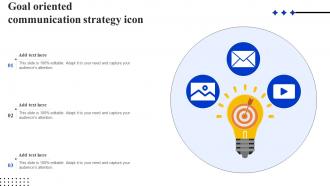 Goal Oriented Communication Strategy Icon