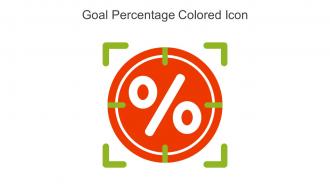 Goal Percentage Colored Icon In Powerpoint Pptx Png And Editable Eps Format