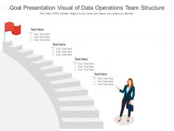 Goal presentation visual of data operations team structure infographic template
