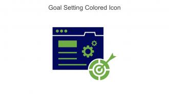Goal Setting Colored Icon In Powerpoint Pptx Png And Editable Eps Format