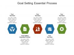 Goal setting essential process ppt powerpoint presentation inspiration background designs cpb