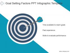 Goal setting factors ppt infographic template