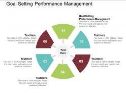 Goal setting performance management ppt powerpoint presentation infographic cpb