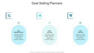 Goal Setting Planners In Powerpoint And Google Slides Cpb