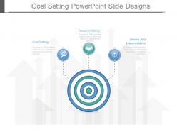 Goal setting powerpoint slide designs