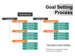 Goal setting process ppt background