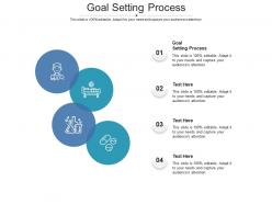 Goal setting process ppt powerpoint presentation visual aids infographic template cpb