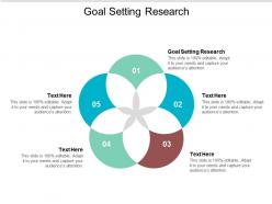 Goal setting research ppt powerpoint presentation infographic template influencers cpb