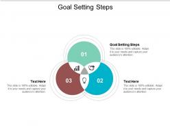 Goal setting steps ppt powerpoint presentation infographics clipart cpb