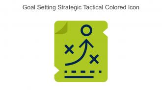 Goal Setting Strategic Tactical Colored Icon In Powerpoint Pptx Png And Editable Eps Format