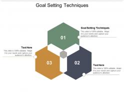 Goal setting techniques ppt powerpoint presentation model examples cpb