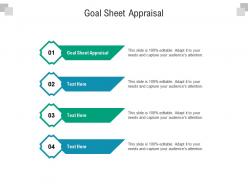 Goal sheet appraisal ppt powerpoint presentation ideas display cpb