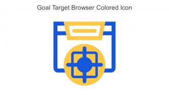 Goal Target Browser Colored Icon In Powerpoint Pptx Png And Editable Eps Format