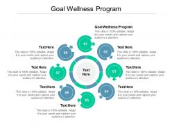 Goal wellness program ppt powerpoint presentation microsoft cpb