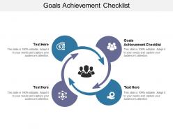 Goals achievement checklist ppt powerpoint presentation show topics cpb