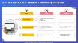 Goals And Action Plan For Effective E Commerce Performance