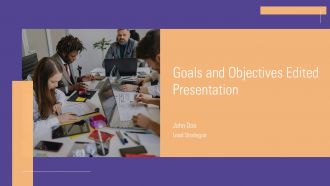 Goals And Objectives Edited Presentation PPT Slides ACP