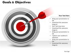 Goals and objectives powerpoint template slide