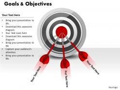 Goals and objectives powerpoint template slide