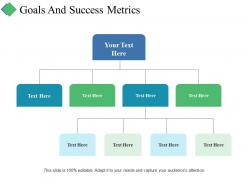 Goals and success metrics ppt summary elements