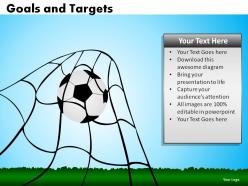 Goals and targets powerpoint slides