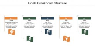Goals breakdown structure ppt powerpoint presentation model example cpb
