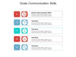 Goals communication skills ppt powerpoint presentation icon file formats cpb