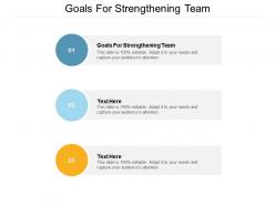 Goals for strengthening team ppt powerpoint presentation gallery shapes cpb