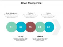 Goals management ppt powerpoint presentation portfolio design inspiration cpb