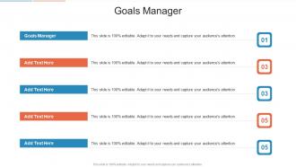 Goals Manager In Powerpoint And Google Slides Cpb