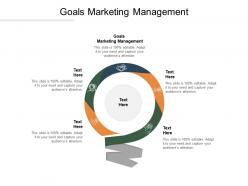 Goals marketing management ppt powerpoint presentation summary mockup cpb