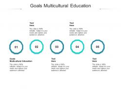 Goals multicultural education ppt powerpoint presentation icon master slide cpb