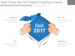 Goals of new year 2017 diagram powerpoint graphics